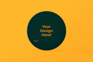 Pin badge mockup psd