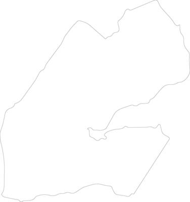Djibouti outline map