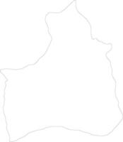 Arica y Parinacota Chile outline map vector