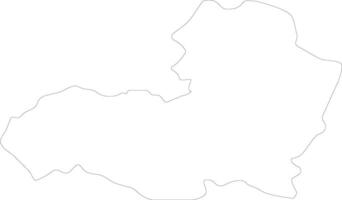 Aragatsotn Armenia outline map vector