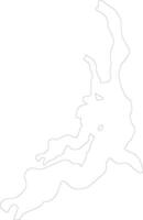 Aswan Egypt outline map vector