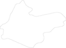 Ain Temouchent Algeria outline map vector