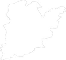 bacs-kiskun Hungría contorno mapa vector