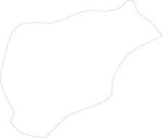 Ajlun Jordan outline map vector