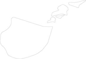 Appenzell Innerrhoden Switzerland outline map vector