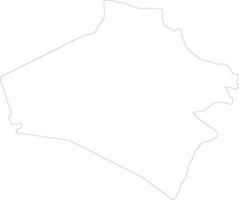 Al-Anbar Iraq outline map vector