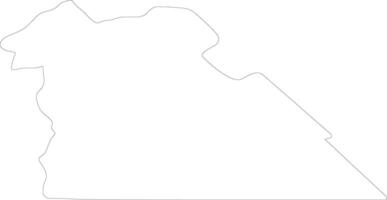 Amman Jordan outline map vector