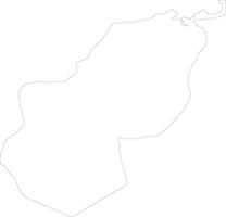 ceniza Sharqiyah Egipto contorno mapa vector