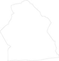 Alibori Benin outline map vector
