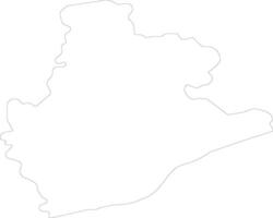 Barcelona Spain outline map vector