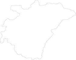 Ashanti Ghana outline map vector