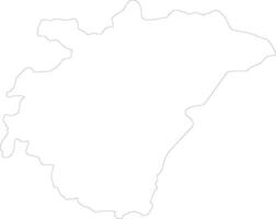 Ashanti Ghana outline map vector