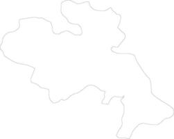 Bale Burkina Faso outline map vector