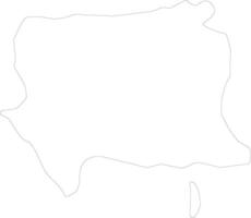 Artemisa Cuba outline map vector