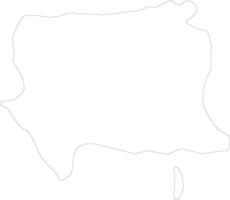 Artemisa Cuba outline map vector