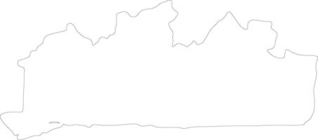 Bas-Congo Democratic Republic of the Congo outline map vector