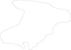 Alborz Iran outline map vector