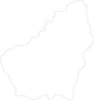 Ardeche France outline map vector