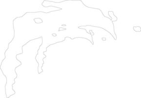 Baki Azerbaijan outline map vector