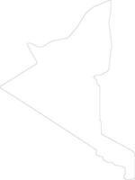 Adrar Algeria outline map vector