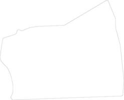 Al Qahirah Egypt outline map vector
