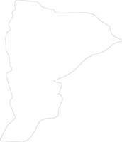 Balqa Jordan outline map vector