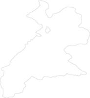 Arbil Iraq outline map vector