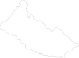 Caqueta Colombia outline map vector