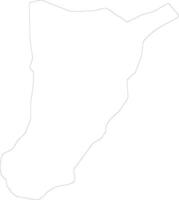 Chirang Bhutan outline map vector