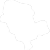Cibitoke Burundi outline map vector