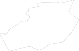 bechar Argelia contorno mapa vector