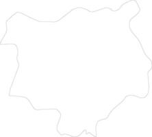 Chiquimula Guatemala outline map vector