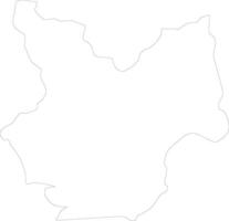 Choluteca Honduras outline map vector