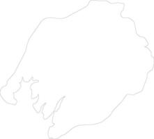 Boke Guinea outline map vector