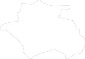 Constantine Algeria outline map vector
