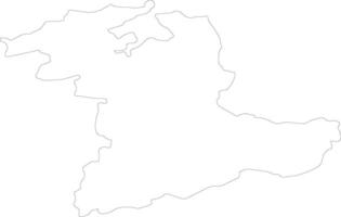 berna Suiza contorno mapa vector