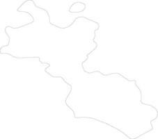 Caltanissetta Italy outline map vector