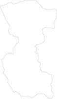 bengo angola contorno mapa vector
