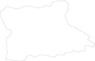 Blagoevgrad Bulgaria outline map vector