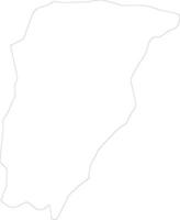 Chimaltenango Guatemala outline map vector