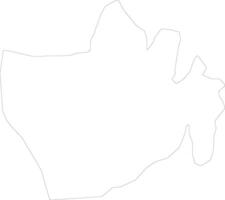 Bururi Burundi outline map vector
