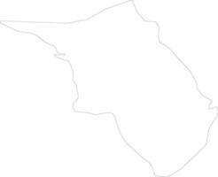 Belait Brunei outline map vector