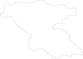 burgas Bulgaria contorno mapa vector