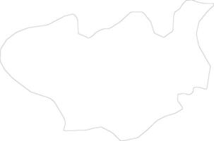 Calilabad Azerbaijan outline map vector