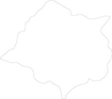 Cankuzo Burundi outline map vector