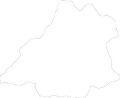 Benguela Angola outline map vector