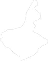 Beylaqan Azerbaijan outline map vector