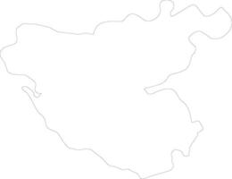 Cadiz Spain outline map vector