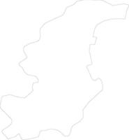 Como Italy outline map vector