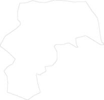 Davaci Azerbaijan outline map vector